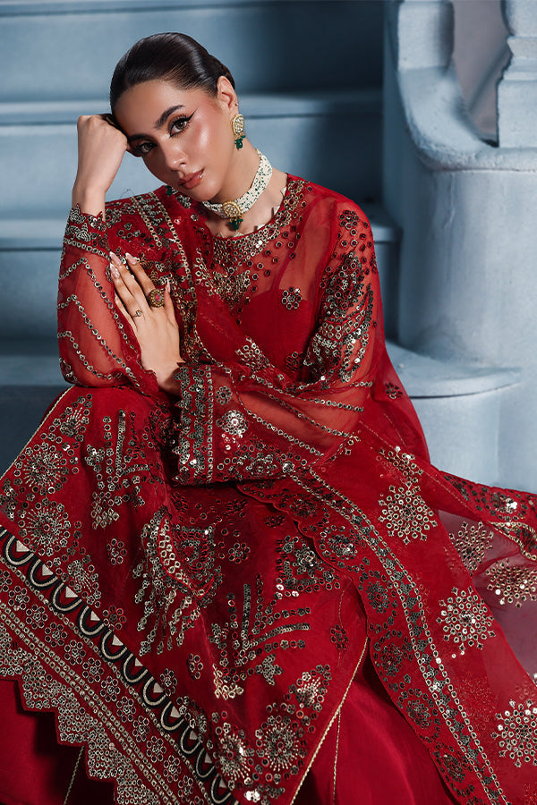 Saffron | Zynoria Formals 25 | Rubellite by Sahar - Designer Dress  - Type : Ladies Clothes - Available at Libayah - 100% Original 