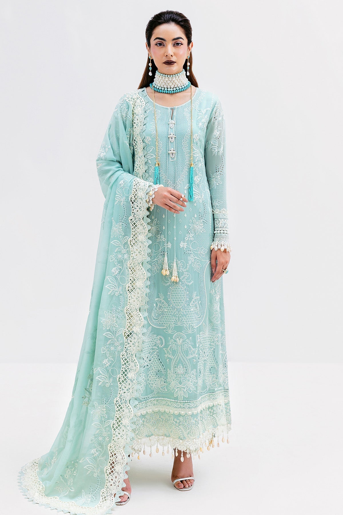 Imrozia Premium | Luxe Serene 25 | S-1087 AQUA by Imrozia Premium - Designer Dress  - Type : Ladies Clothes - Available at Libayah - 100% Original 
