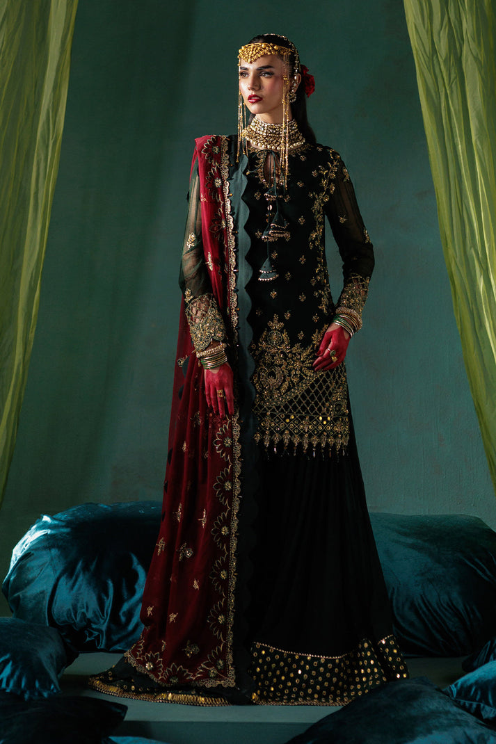 Saad Shaikh | Panache Luxury Chiffon 25 | D-03 by Saad Shaikh - Designer Dress  - Type : Ladies Clothes - Available at Libayah - 100% Original 