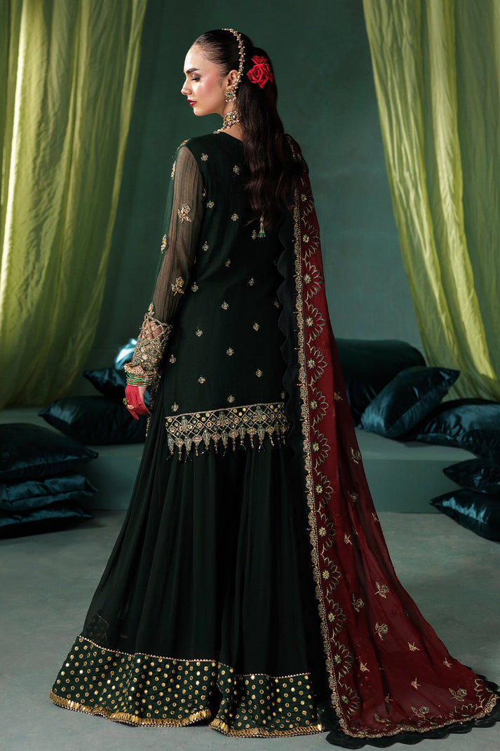 Saad Shaikh | Panache Luxury Chiffon 25 | D-03 by Saad Shaikh - Designer Dress  - Type : Ladies Clothes - Available at Libayah - 100% Original 