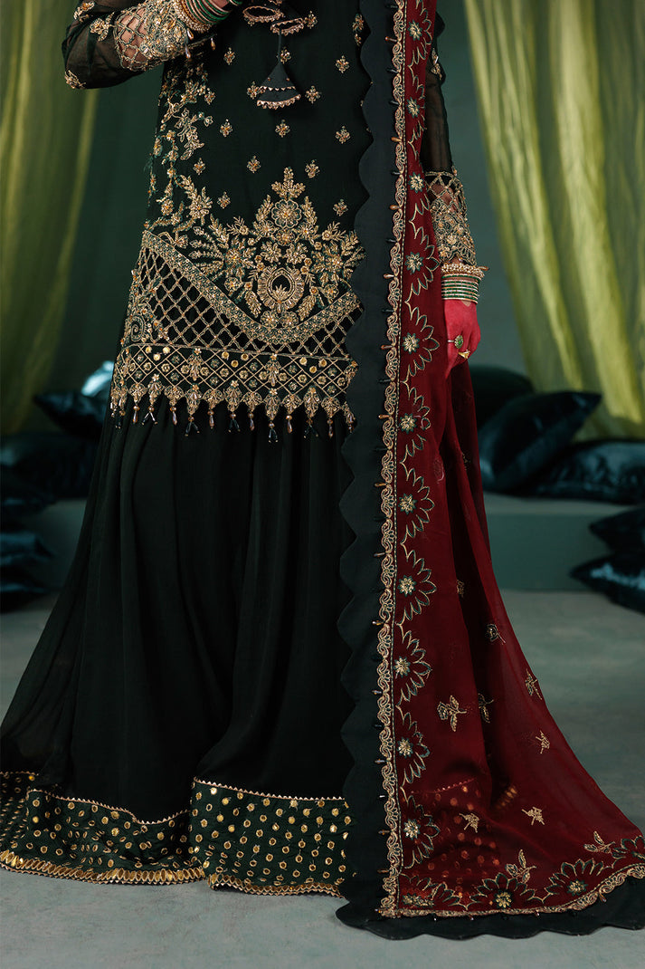 Saad Shaikh | Panache Luxury Chiffon 25 | D-03 by Saad Shaikh - Designer Dress  - Type : Ladies Clothes - Available at Libayah - 100% Original 