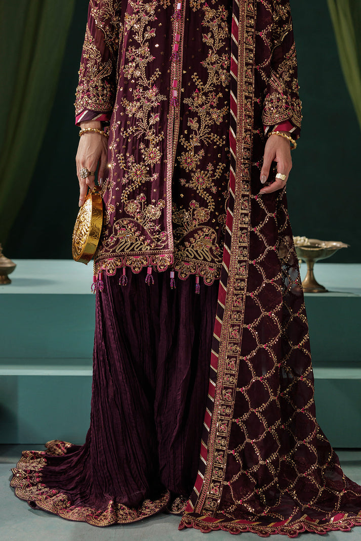 Saad Shaikh | Panache Luxury Chiffon 25 | D-06 by Saad Shaikh - Designer Dress  - Type : Ladies Clothes - Available at Libayah - 100% Original 