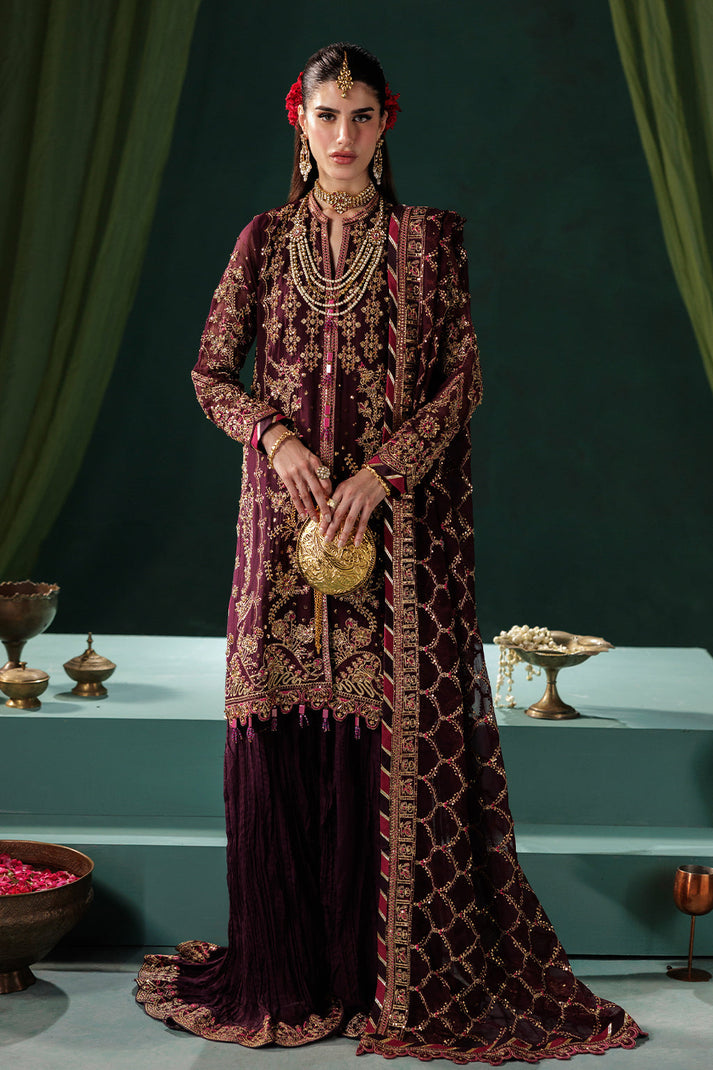 Saad Shaikh | Panache Luxury Chiffon 25 | D-06 by Saad Shaikh - Designer Dress  - Type : Ladies Clothes - Available at Libayah - 100% Original 