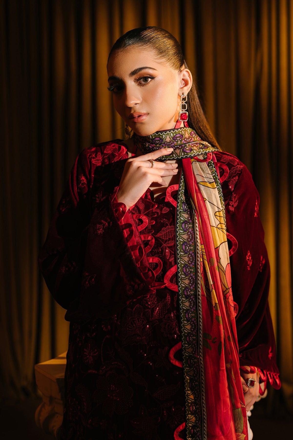 Taana Baana | The Velvet Affair | F0465 by Taana Baana - Designer Dress - Type: Ladies Clothes - Available at Libayah - 100% Original