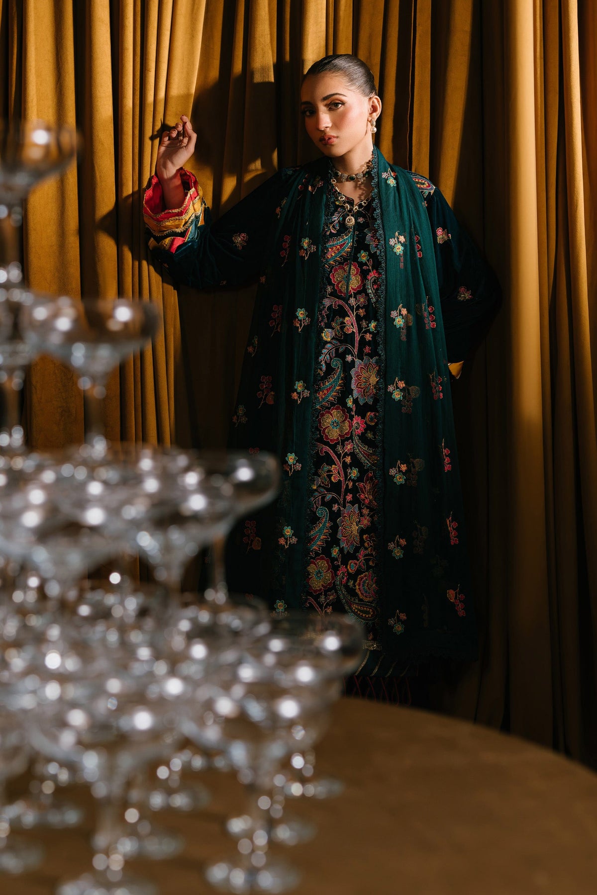 Taana Baana | The Velvet Affair | F0485 by Taana Baana - Designer Dress - Type: Ladies Clothes - Available at Libayah - 100% Original