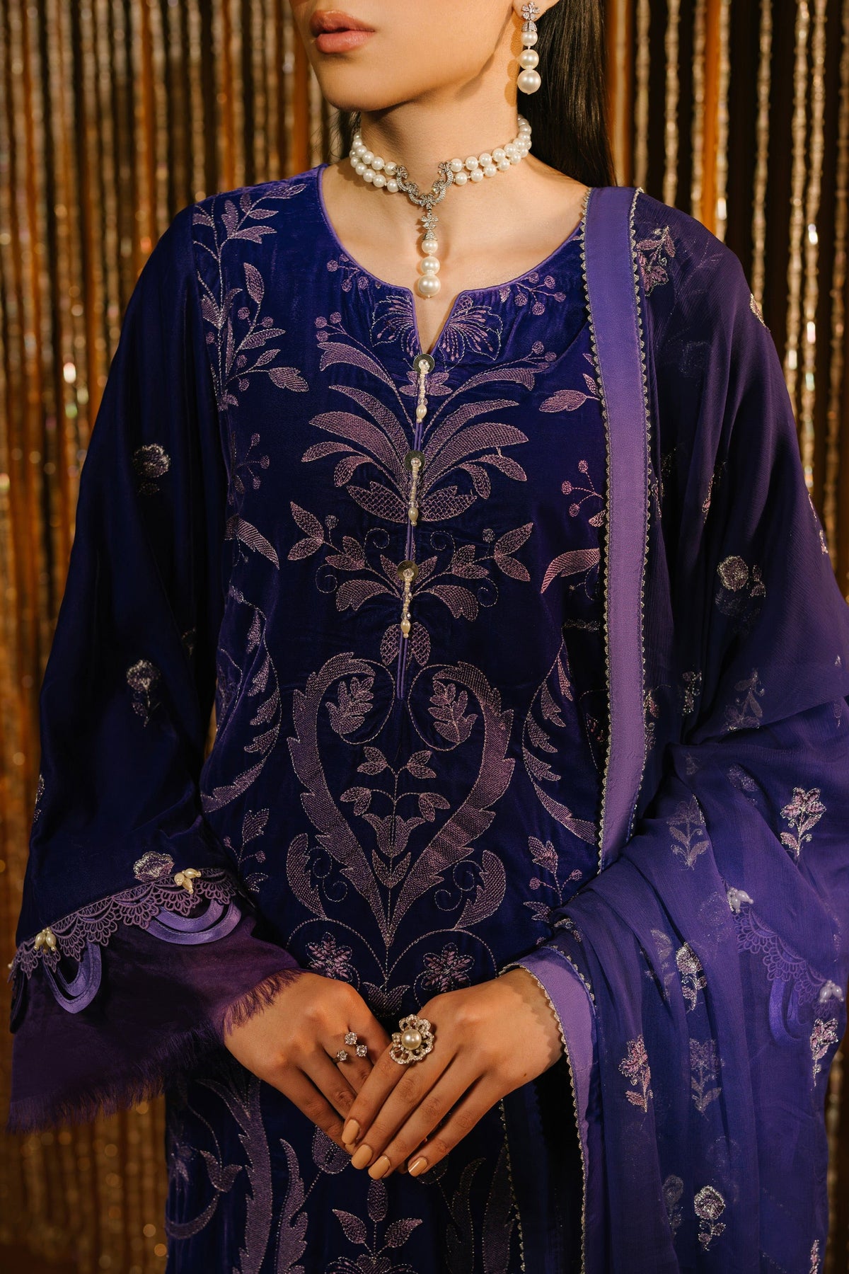 Taana Baana | The Velvet Affair | F0463B by Taana Baana - Designer Dress - Type: Ladies Clothes - Available at Libayah - 100% Original