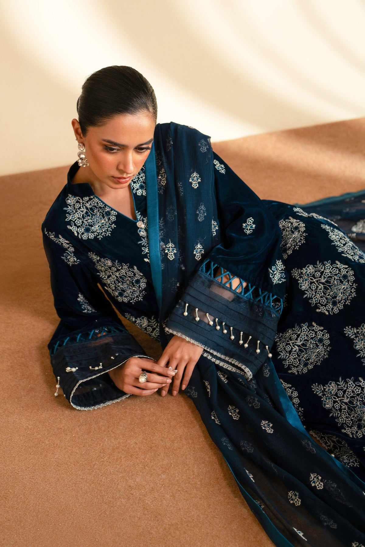 Taana Baana | The Velvet Affair | F0472 by Taana Baana - Designer Dress - Type: Ladies Clothes - Available at Libayah - 100% Original