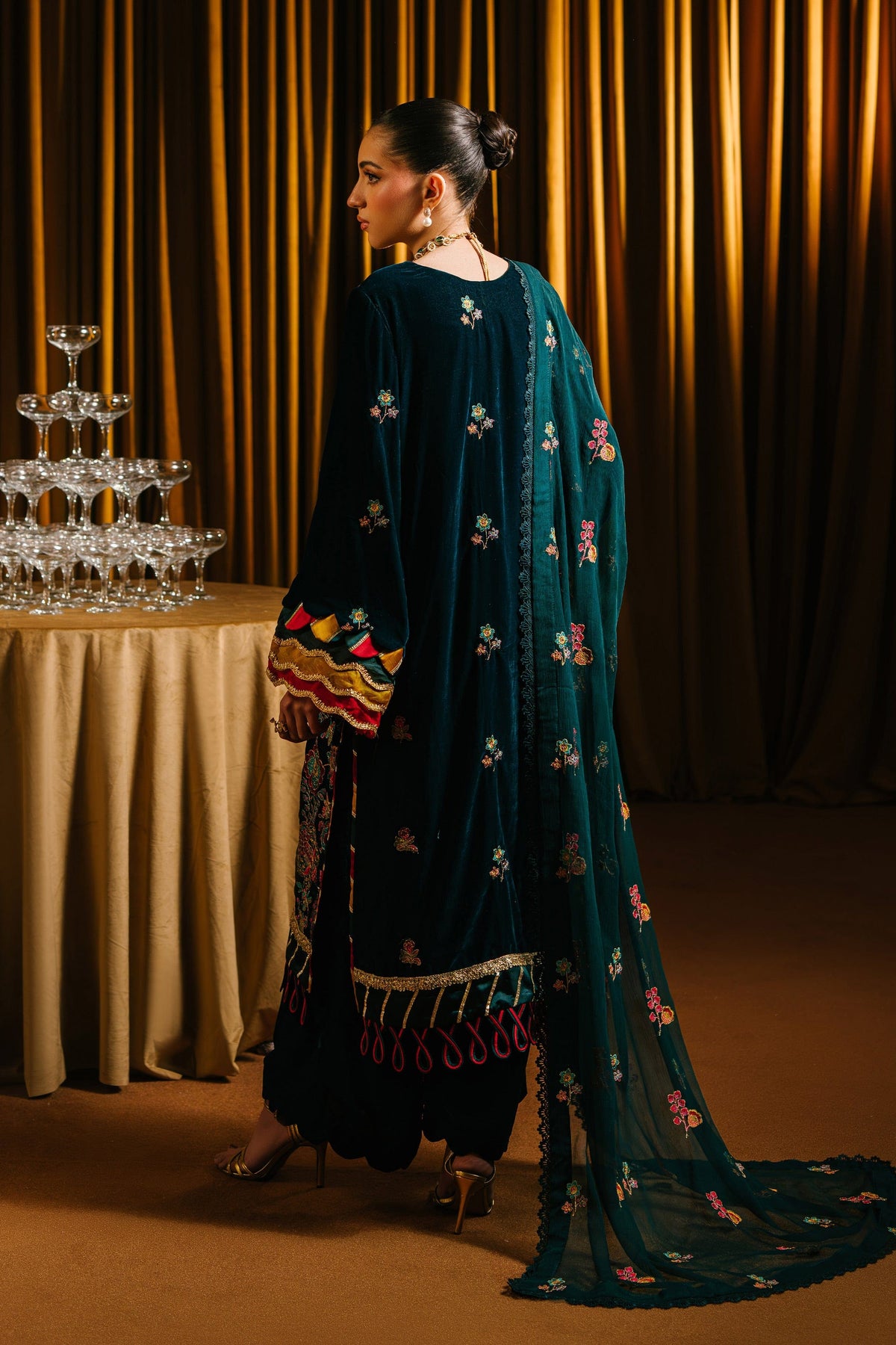 Taana Baana | The Velvet Affair | F0485 by Taana Baana - Designer Dress - Type: Ladies Clothes - Available at Libayah - 100% Original