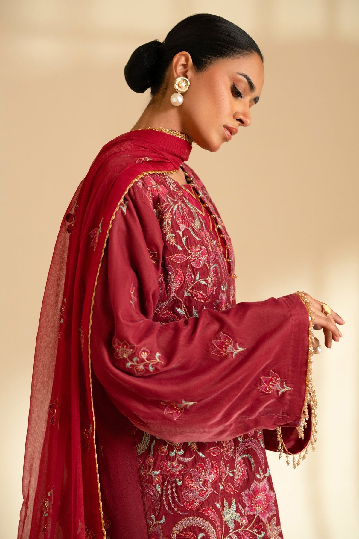 Taana Baana | The Velvet Affair | F0478 by Taana Baana - Designer Dress - Type: Ladies Clothes - Available at Libayah - 100% Original