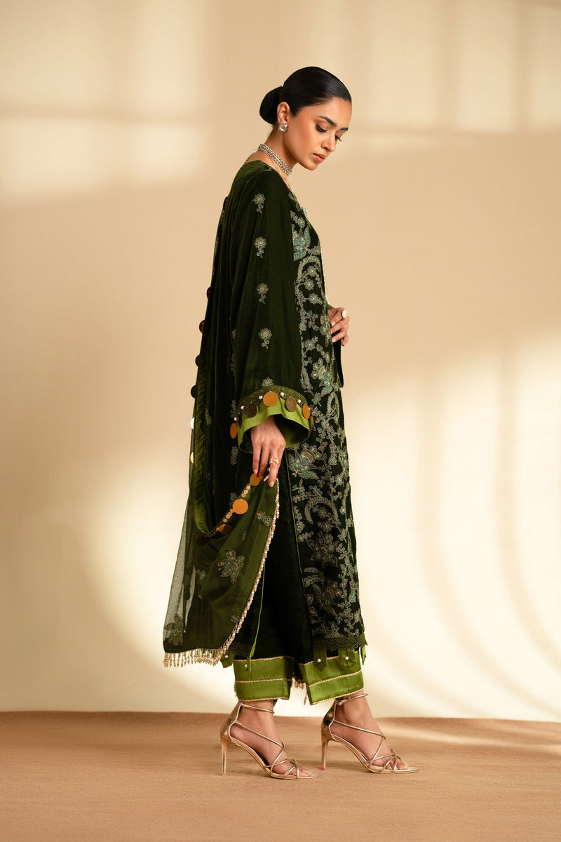 Taana Baana | The Velvet Affair | F0487B by Taana Baana - Designer Dress - Type: Ladies Clothes - Available at Libayah - 100% Original