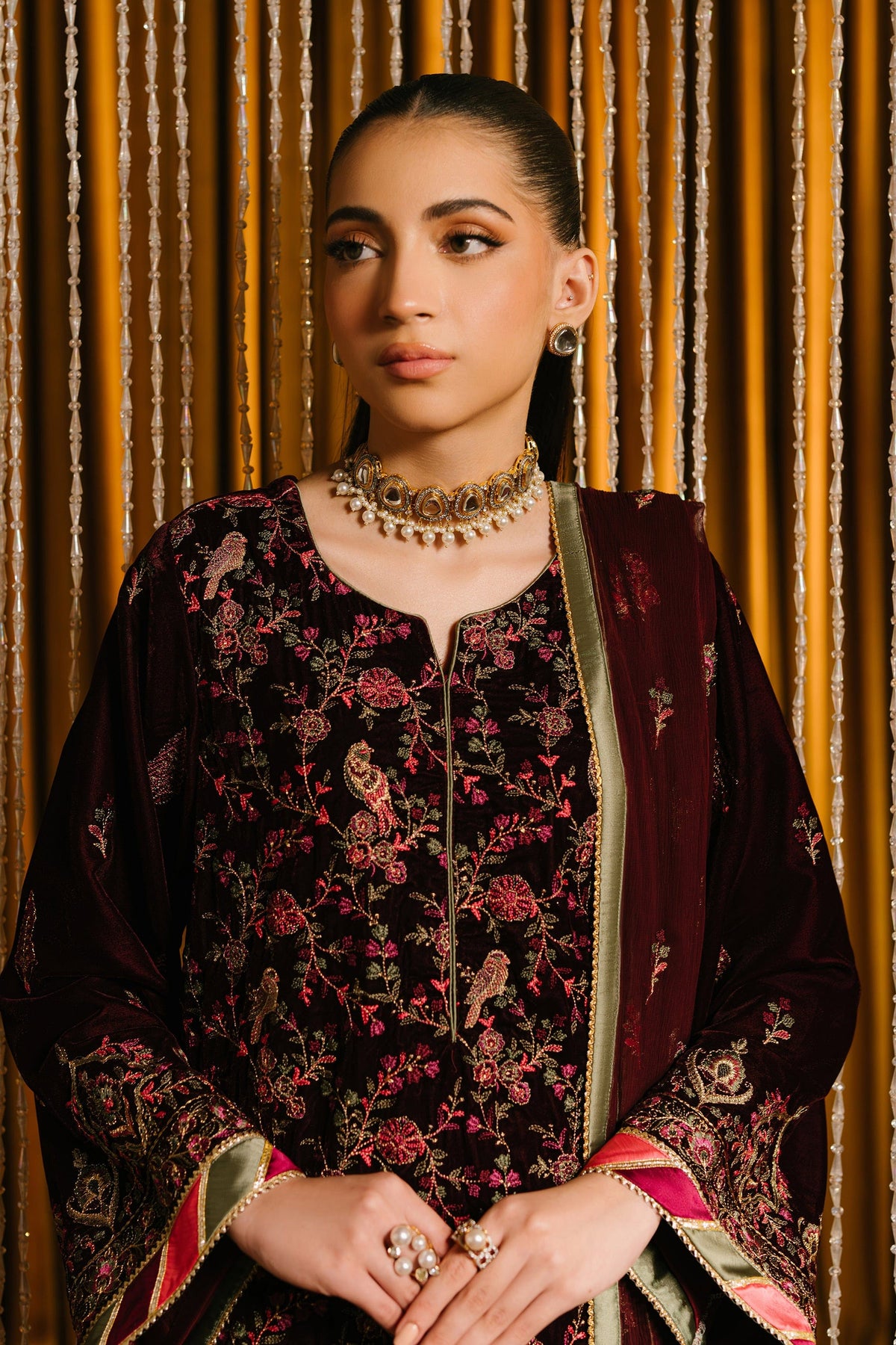 Taana Baana | The Velvet Affair | F0484B by Taana Baana - Designer Dress - Type: Ladies Clothes - Available at Libayah - 100% Original