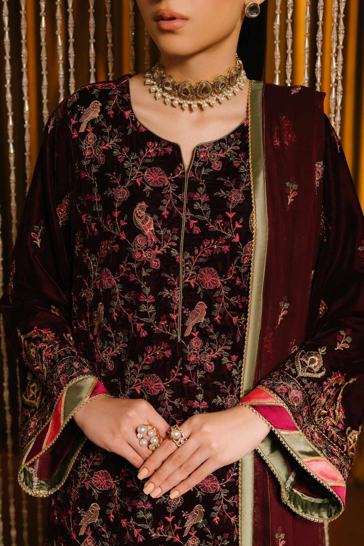 Taana Baana | The Velvet Affair | F0484B by Taana Baana - Designer Dress - Type: Ladies Clothes - Available at Libayah - 100% Original