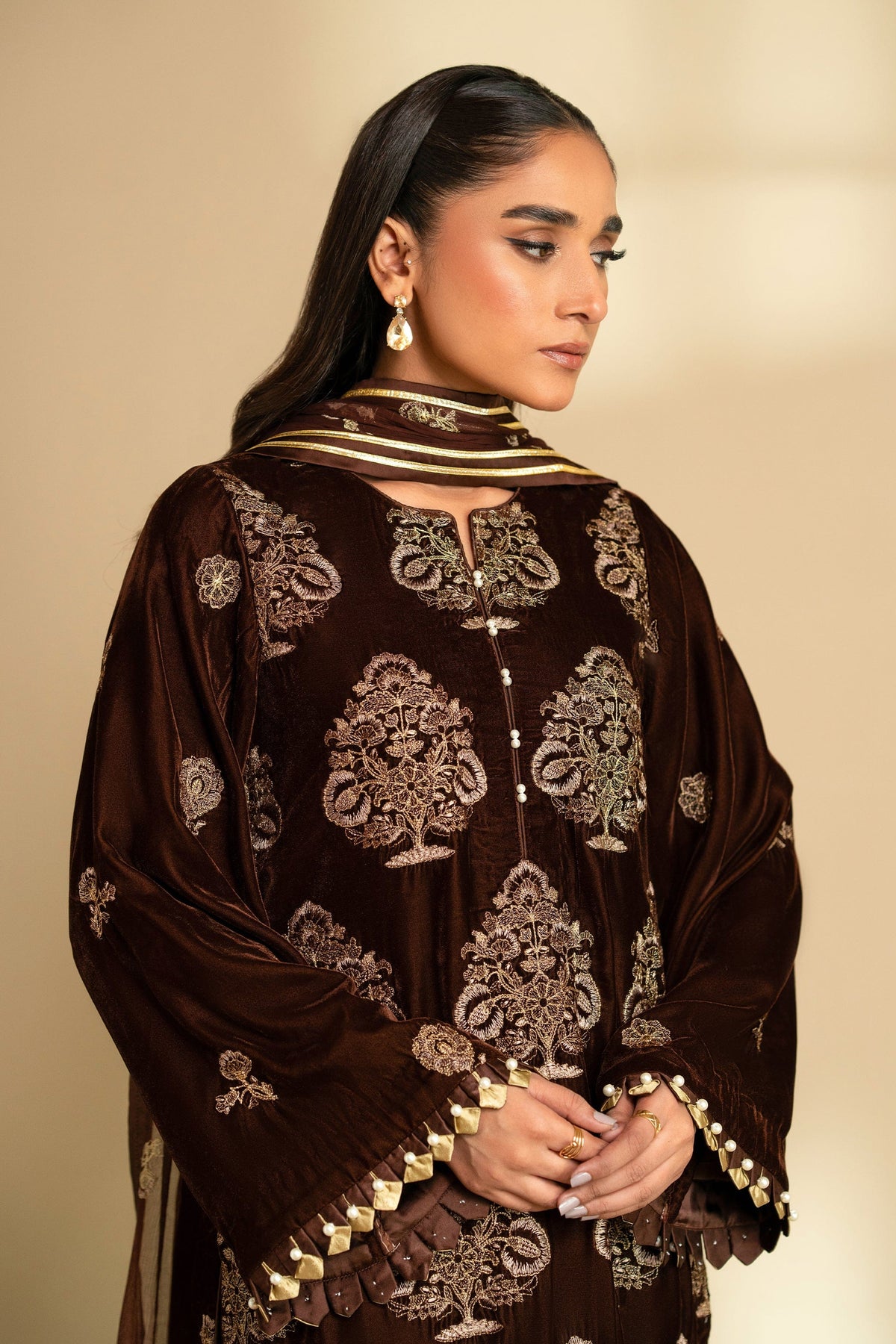 Taana Baana | The Velvet Affair | F0476 by Taana Baana - Designer Dress - Type: Ladies Clothes - Available at Libayah - 100% Original