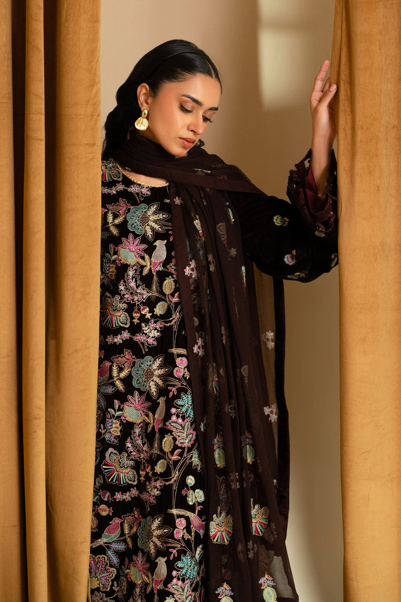 Taana Baana | The Velvet Affair | F0479A by Taana Baana - Designer Dress - Type: Ladies Clothes - Available at Libayah - 100% Original