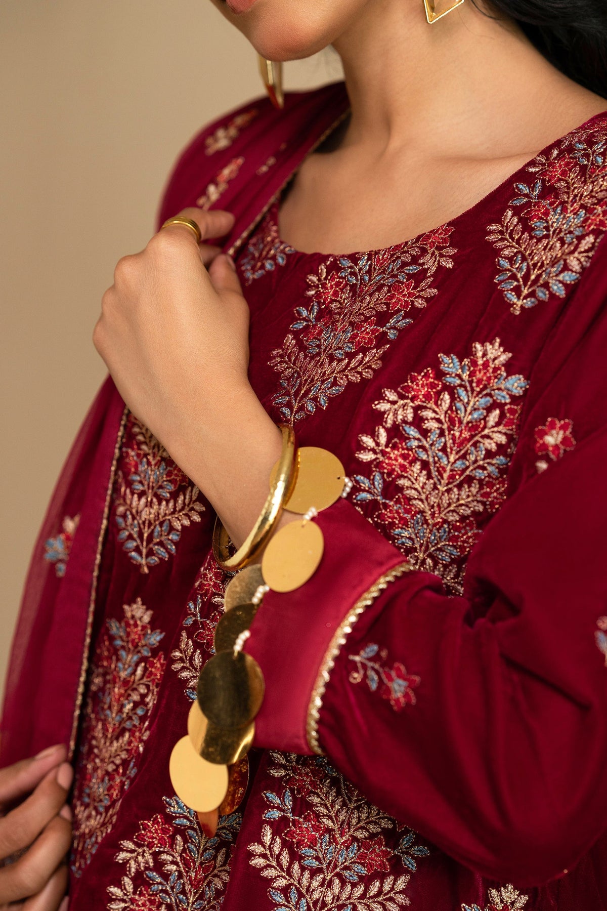 Taana Baana | The Velvet Affair | F0475 by Taana Baana - Designer Dress - Type: Ladies Clothes - Available at Libayah - 100% Original