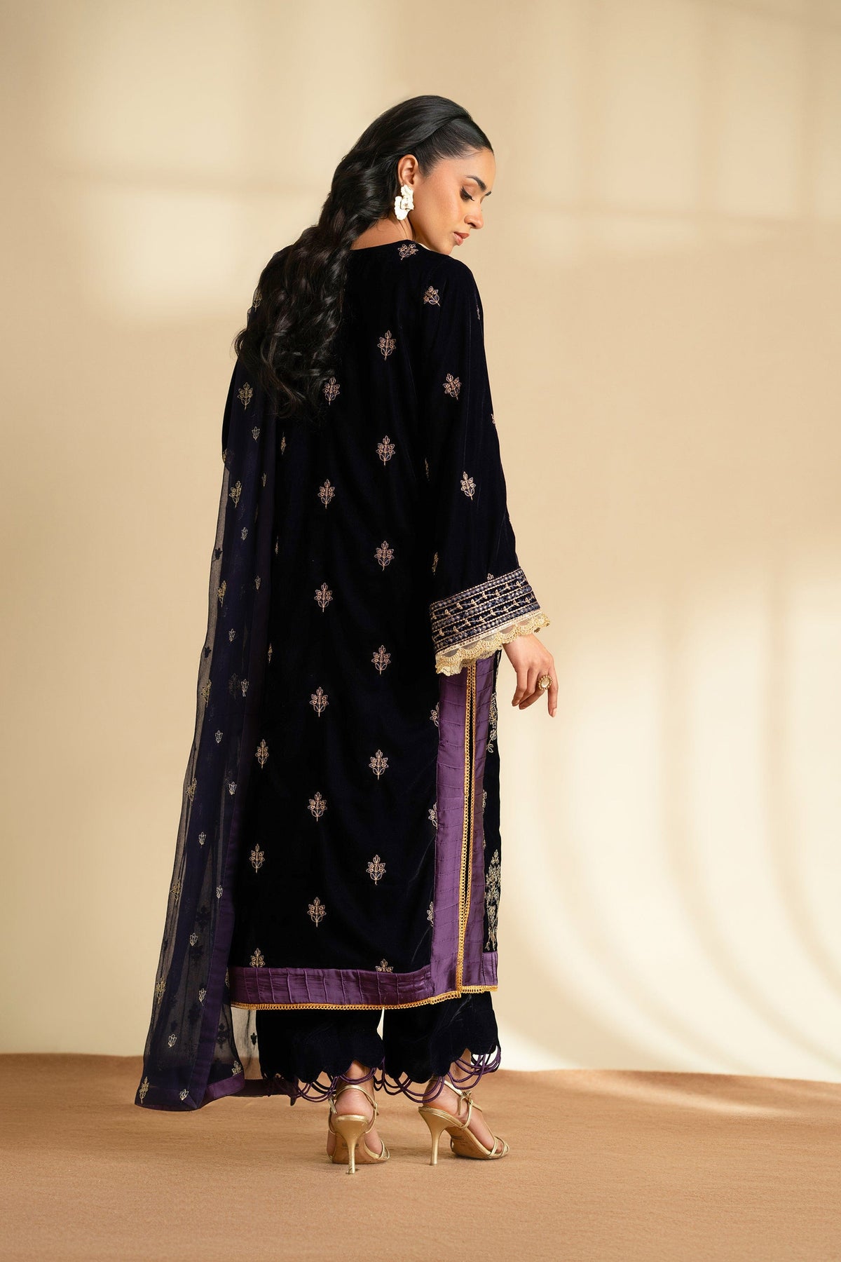 Taana Baana | The Velvet Affair | F0474 by Taana Baana - Designer Dress - Type: Ladies Clothes - Available at Libayah - 100% Original