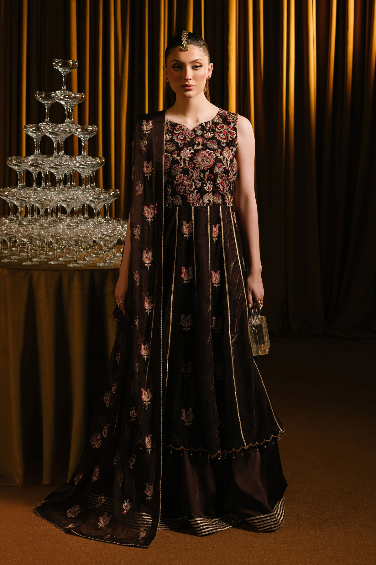 Taana Baana | The Velvet Affair | F0488 by Taana Baana - Designer Dress - Type: Ladies Clothes - Available at Libayah - 100% Original