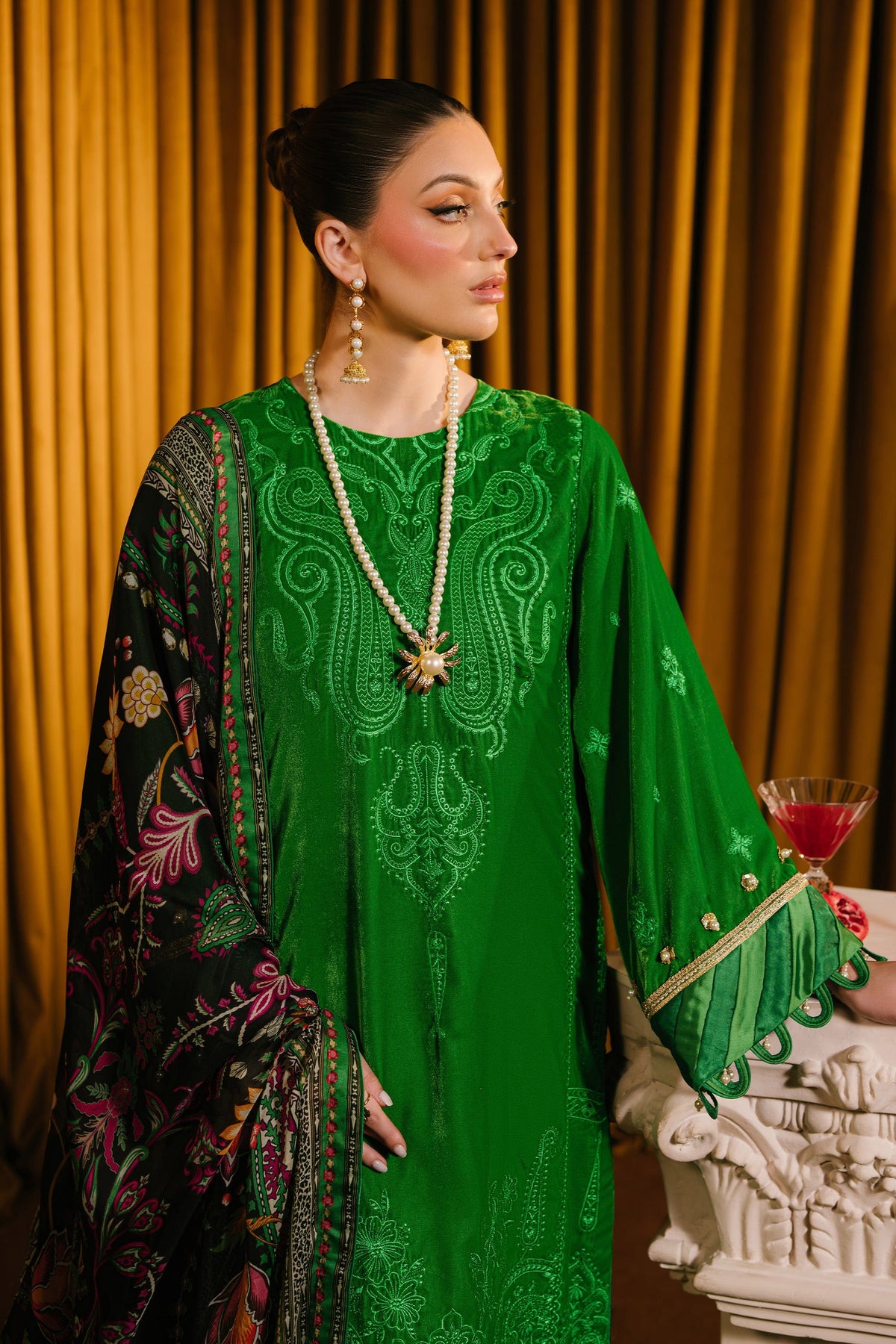 Taana Baana | The Velvet Affair | F0466 by Taana Baana - Designer Dress - Type: Ladies Clothes - Available at Libayah - 100% Original