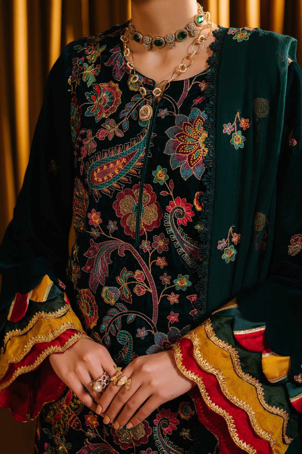 Taana Baana | The Velvet Affair | F0485 by Taana Baana - Designer Dress - Type: Ladies Clothes - Available at Libayah - 100% Original
