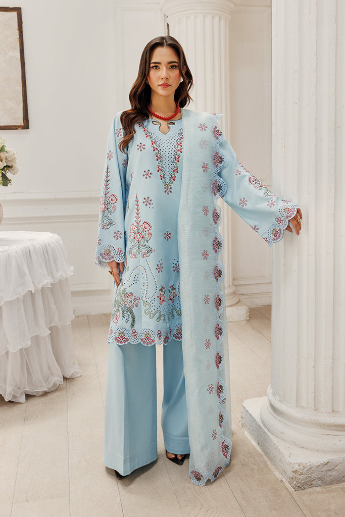 Blush Skies – authentic Pakistani formal dress from the Saffron Le Soleil 25 collection for women in the UK