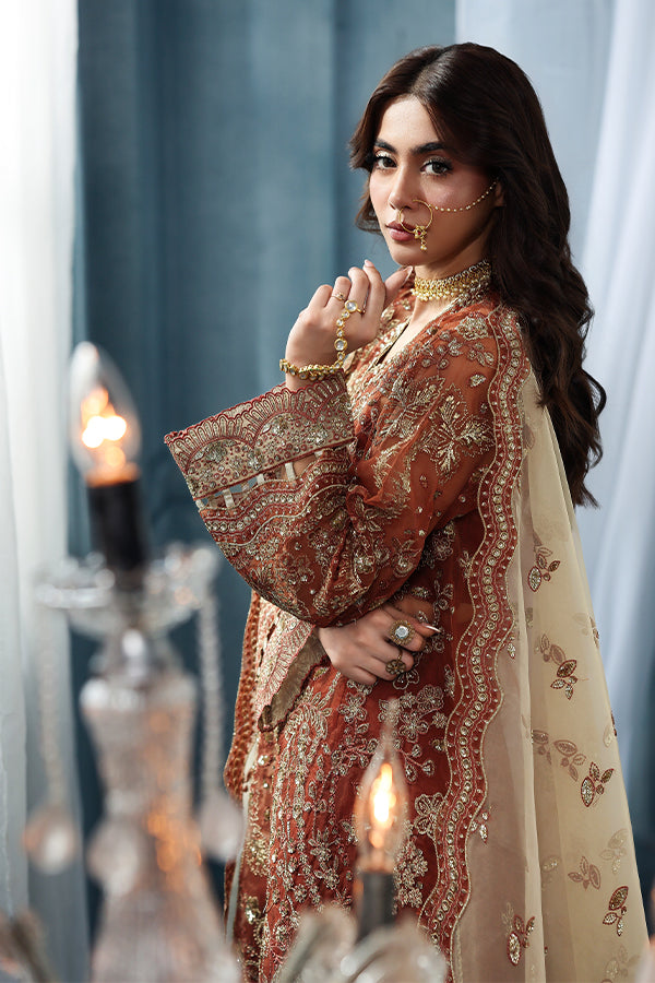 Saffron | Zynoria Formals 25 | Burnt Topaz by Saffron - Designer Dress  - Type : Ladies Clothes - Available at Libayah - 100% Original 