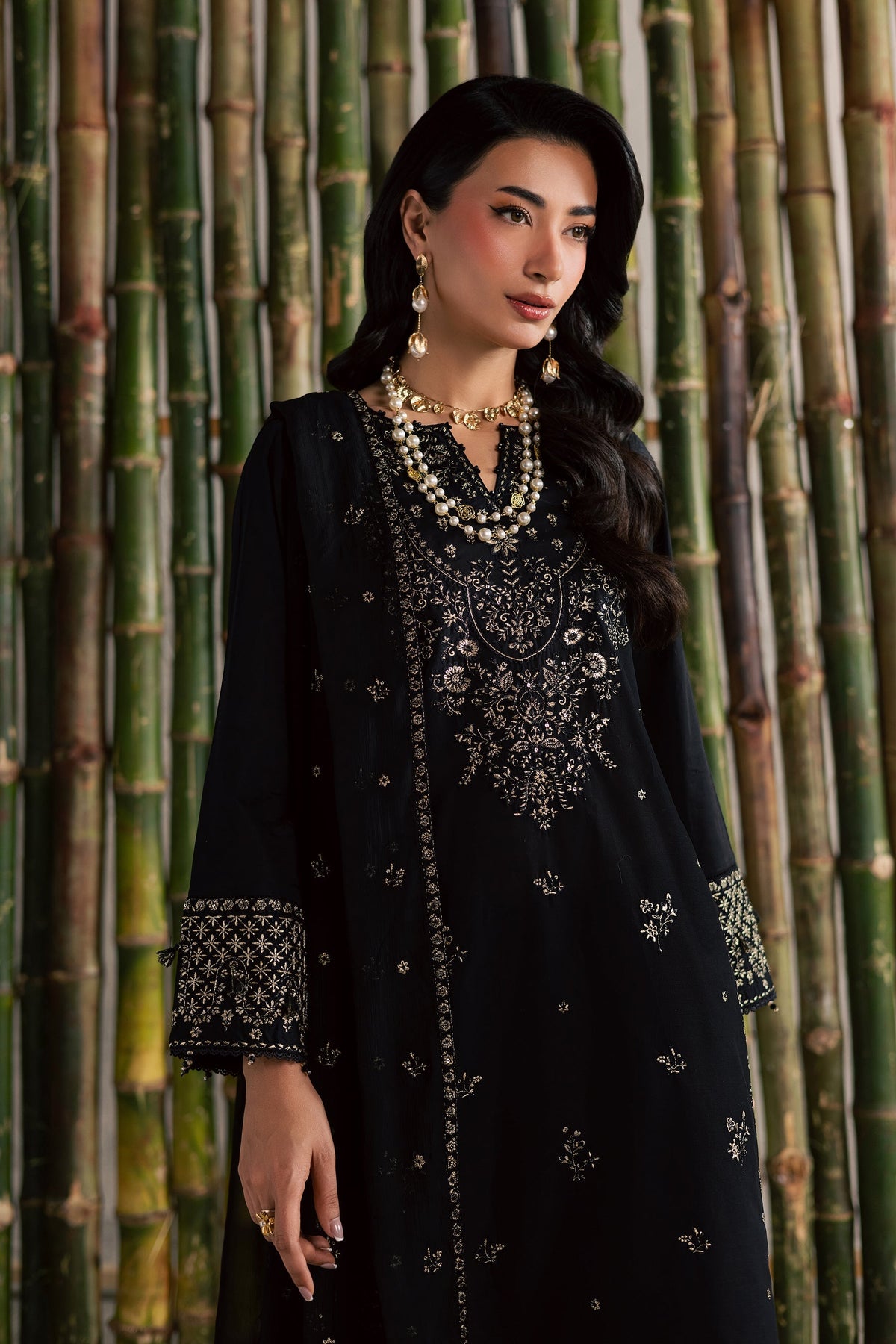 Batik | Festive Eid 26 | Ash - by Libayah - Registered Vendor of : Batik - 100% Original Designer Dress