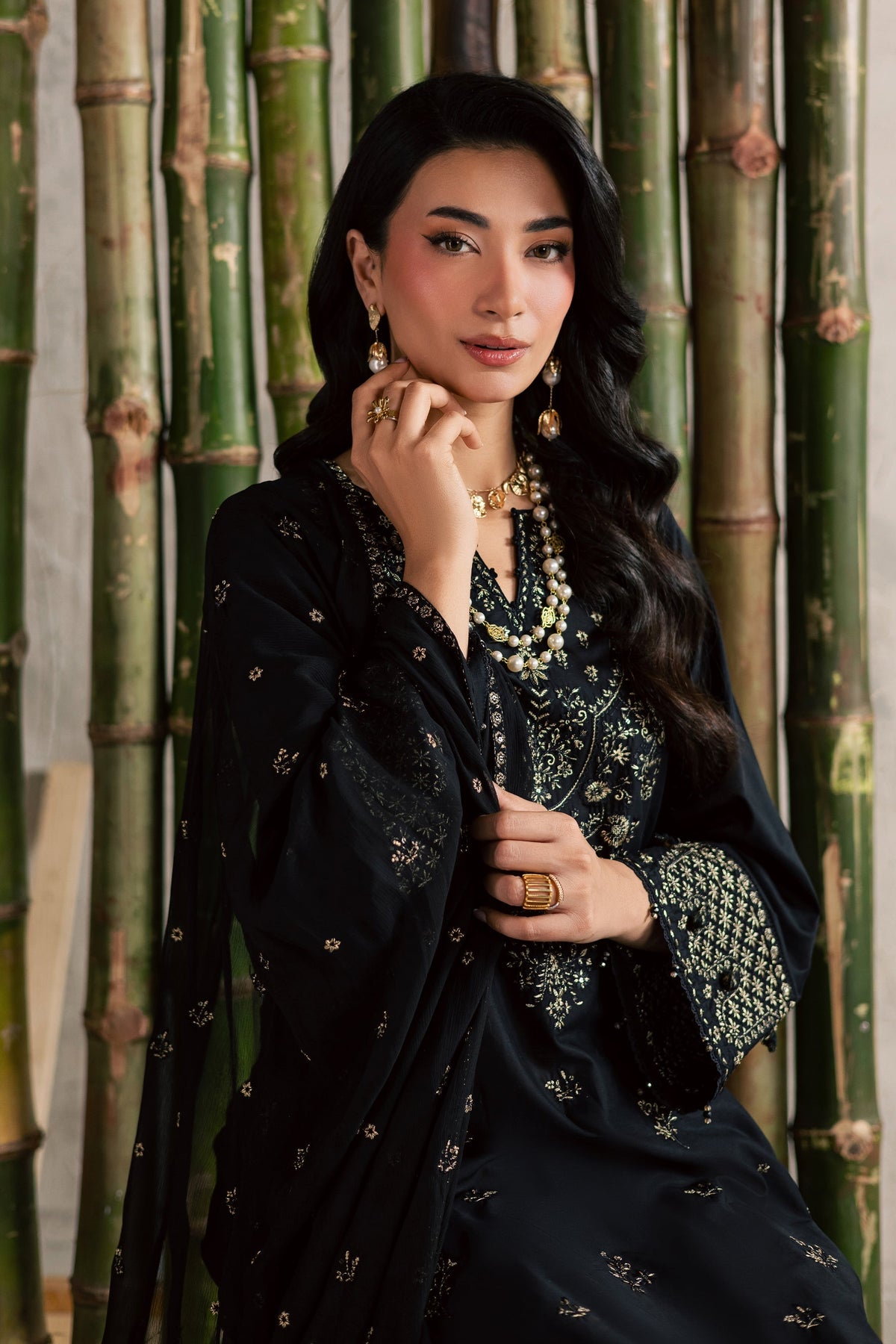 Batik | Festive Eid 26 | Ash - by Libayah - Registered Vendor of : Batik - 100% Original Designer Dress