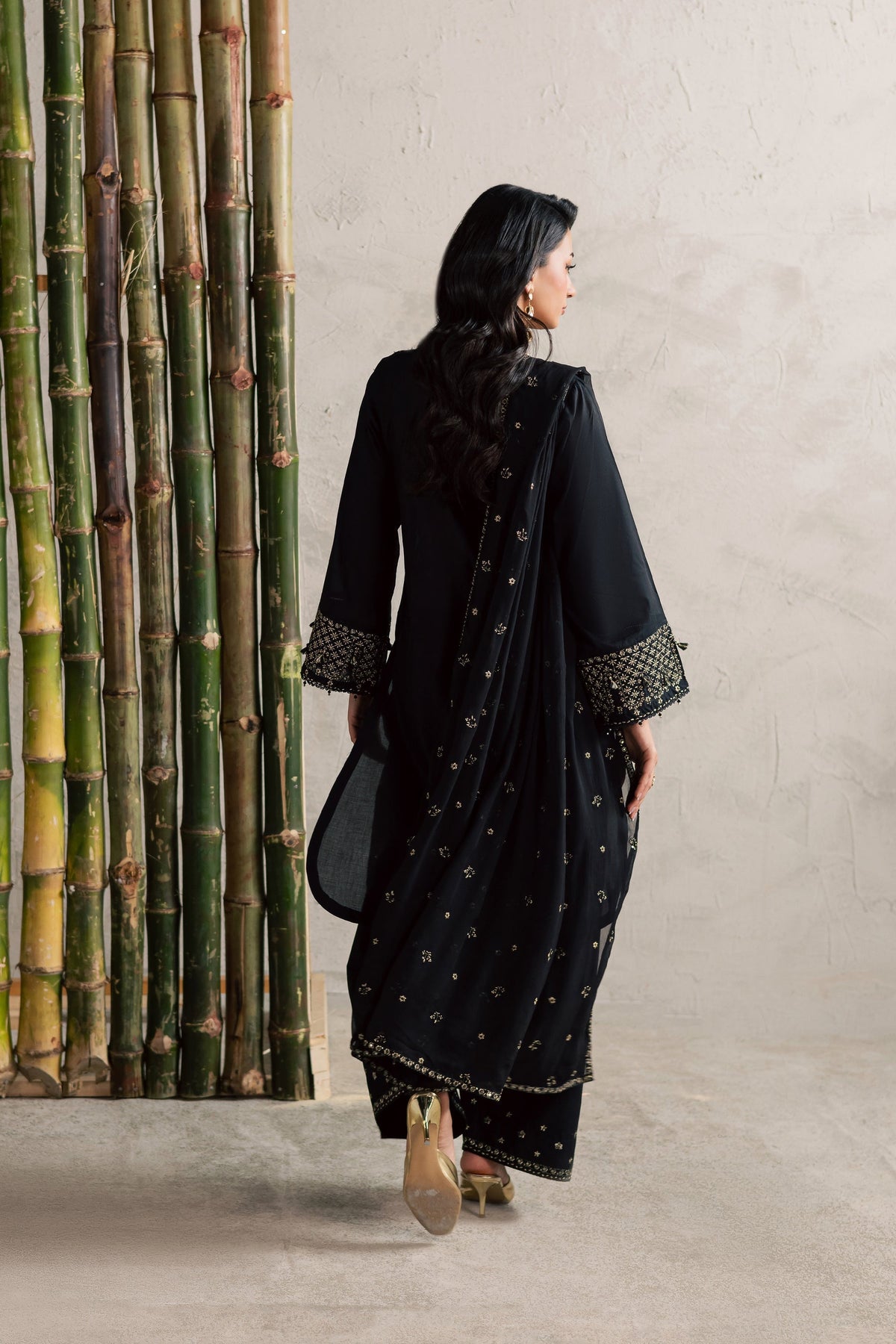 Batik | Festive Eid 26 | Ash - by Libayah - Registered Vendor of : Batik - 100% Original Designer Dress