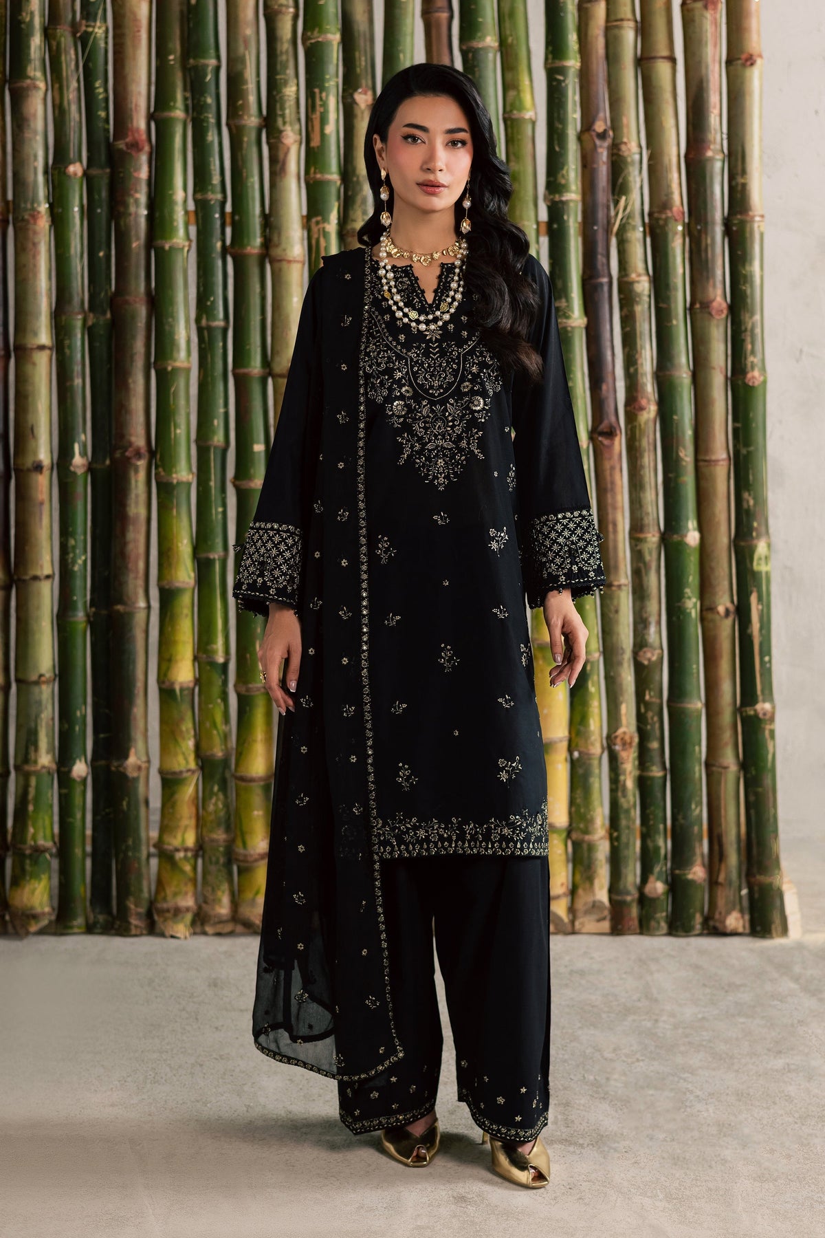 Batik | Festive Eid 26 | Ash - by Libayah - Registered Vendor of : Batik - 100% Original Designer Dress