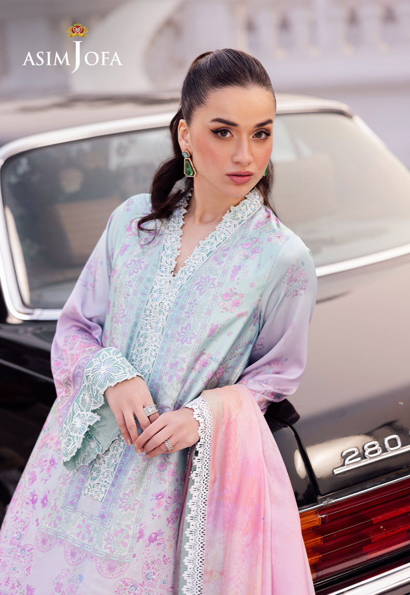 Asim Jofa | Charmuse Silk | AJRS-07 by Asim Jofa - Designer Dress - Type: Ladies Clothes - Available at Libayah - 100% Original
