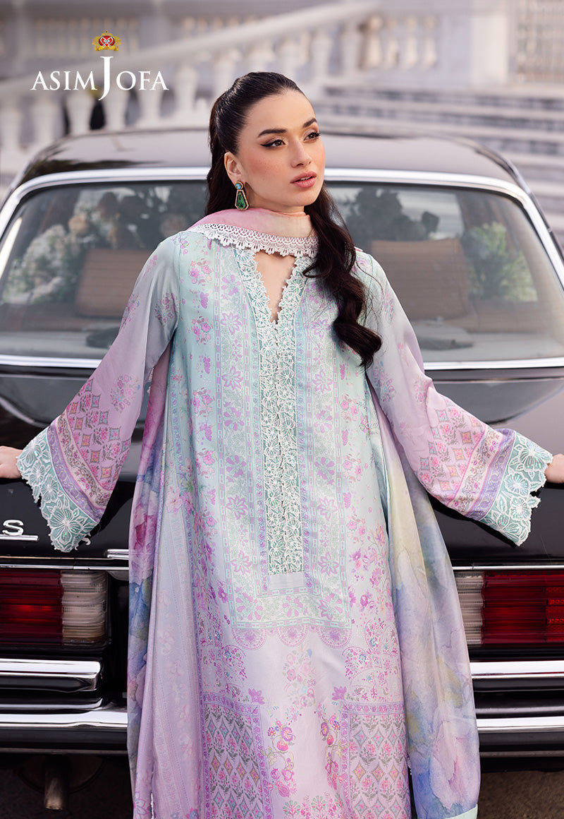 Asim Jofa | Charmuse Silk | AJRS-07 by Asim Jofa - Designer Dress - Type: Ladies Clothes - Available at Libayah - 100% Original