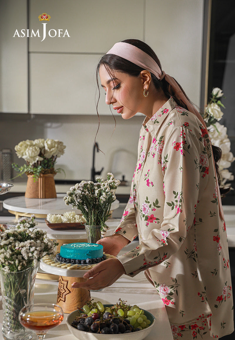 Asim Jofa | Lounge Wear |  AJLW-06 by Asim Jofa - Designer Dress - Type: Ladies Clothes - Available at Libayah - 100% Original