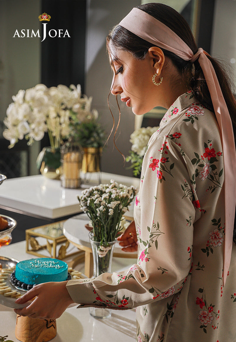 Asim Jofa | Lounge Wear |  AJLW-06 by Asim Jofa - Designer Dress - Type: Ladies Clothes - Available at Libayah - 100% Original