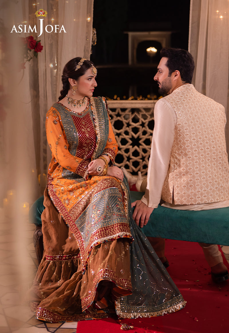 Asim Jofa | Vasl Wedding Formals | AJCR-07 by Asim Jofa - Designer Dress - Type: Ladies Clothes - Available at Libayah - 100% Original