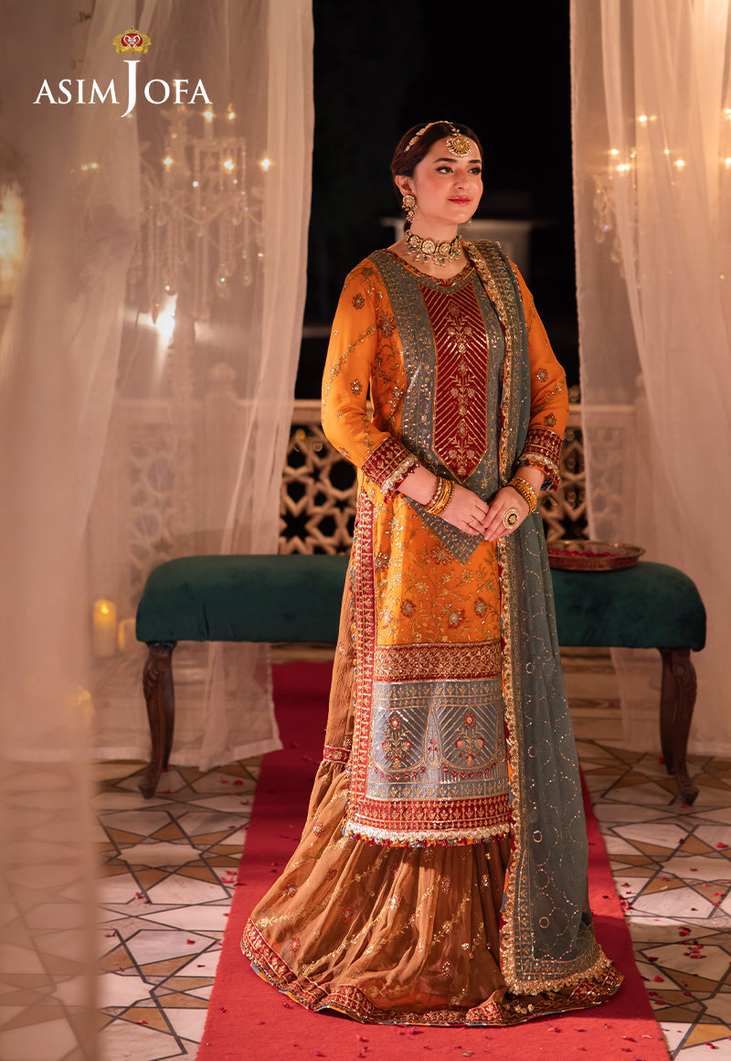 Asim Jofa | Vasl Wedding Formals | AJCR-07 by Asim Jofa - Designer Dress - Type: Ladies Clothes - Available at Libayah - 100% Original