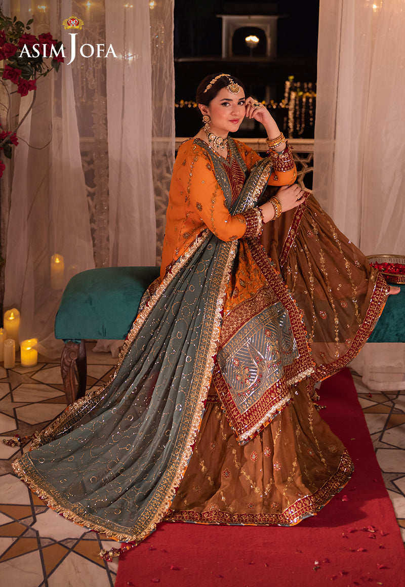 Asim Jofa | Vasl Wedding Formals | AJCR-07 by Asim Jofa - Designer Dress - Type: Ladies Clothes - Available at Libayah - 100% Original
