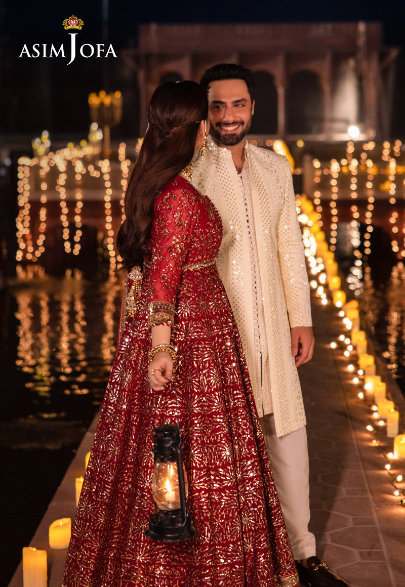 Asim Jofa | Vasl Wedding Formals | AJCR-05 by Asim Jofa - Designer Dress - Type: Ladies Clothes - Available at Libayah - 100% Original