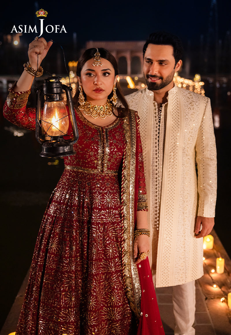 Asim Jofa | Vasl Wedding Formals | AJCR-05 by Asim Jofa - Designer Dress - Type: Ladies Clothes - Available at Libayah - 100% Original