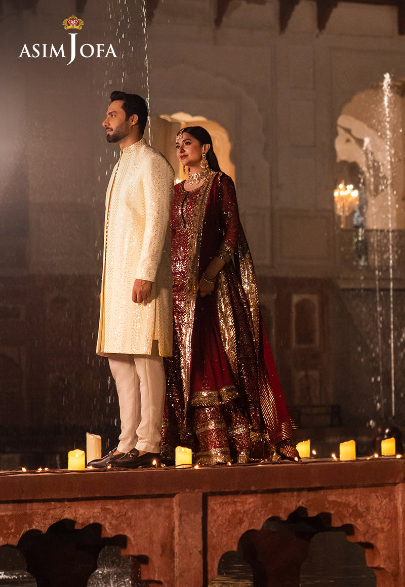 Asim Jofa | Vasl Wedding Formals | AJCR-05 by Asim Jofa - Designer Dress - Type: Ladies Clothes - Available at Libayah - 100% Original