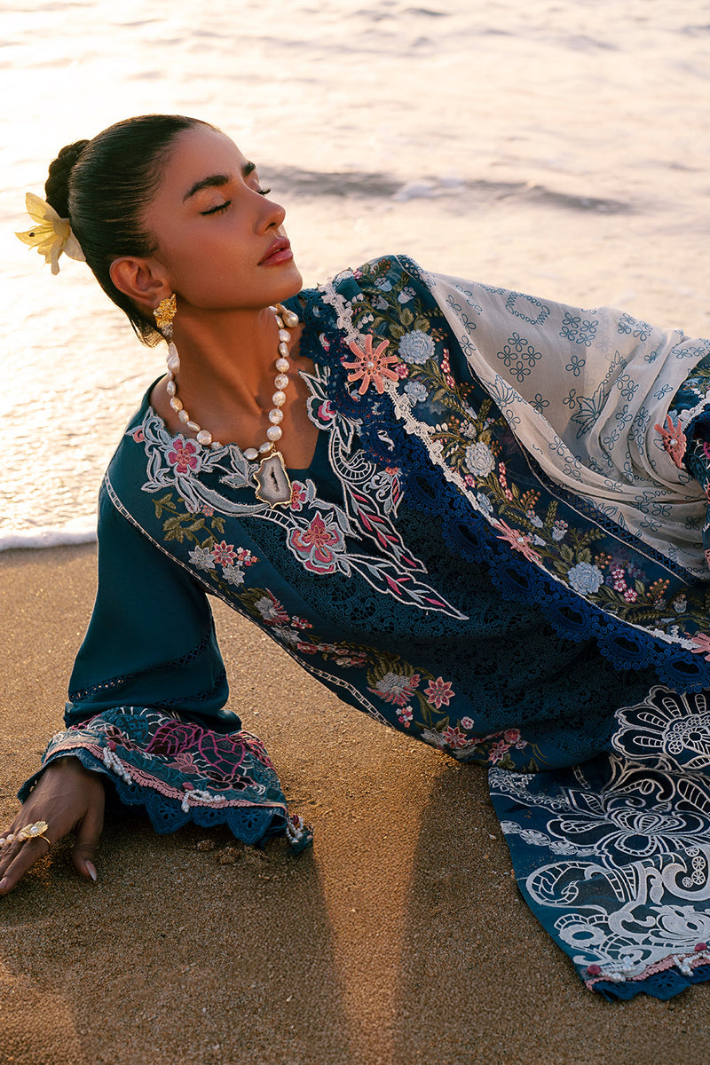 AJR Couture | Dastan Luxury Lawn 25 | Aura by AJR Couture - Designer Dress - Type: Ladies Clothes - Available at Libayah - 100% Original