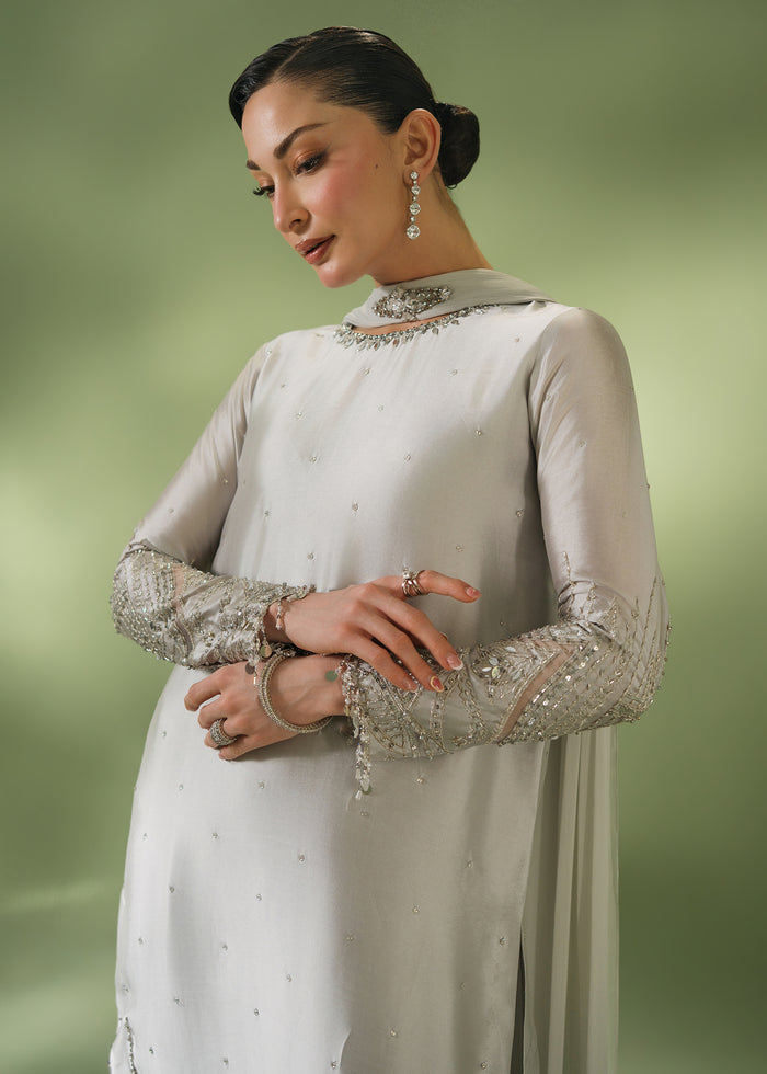 Jeem | Celestial Luxe Formals | AURA GREY by Jeem - Designer Dress  - Type : Ladies Clothes - Available at Libayah - 100% Original 