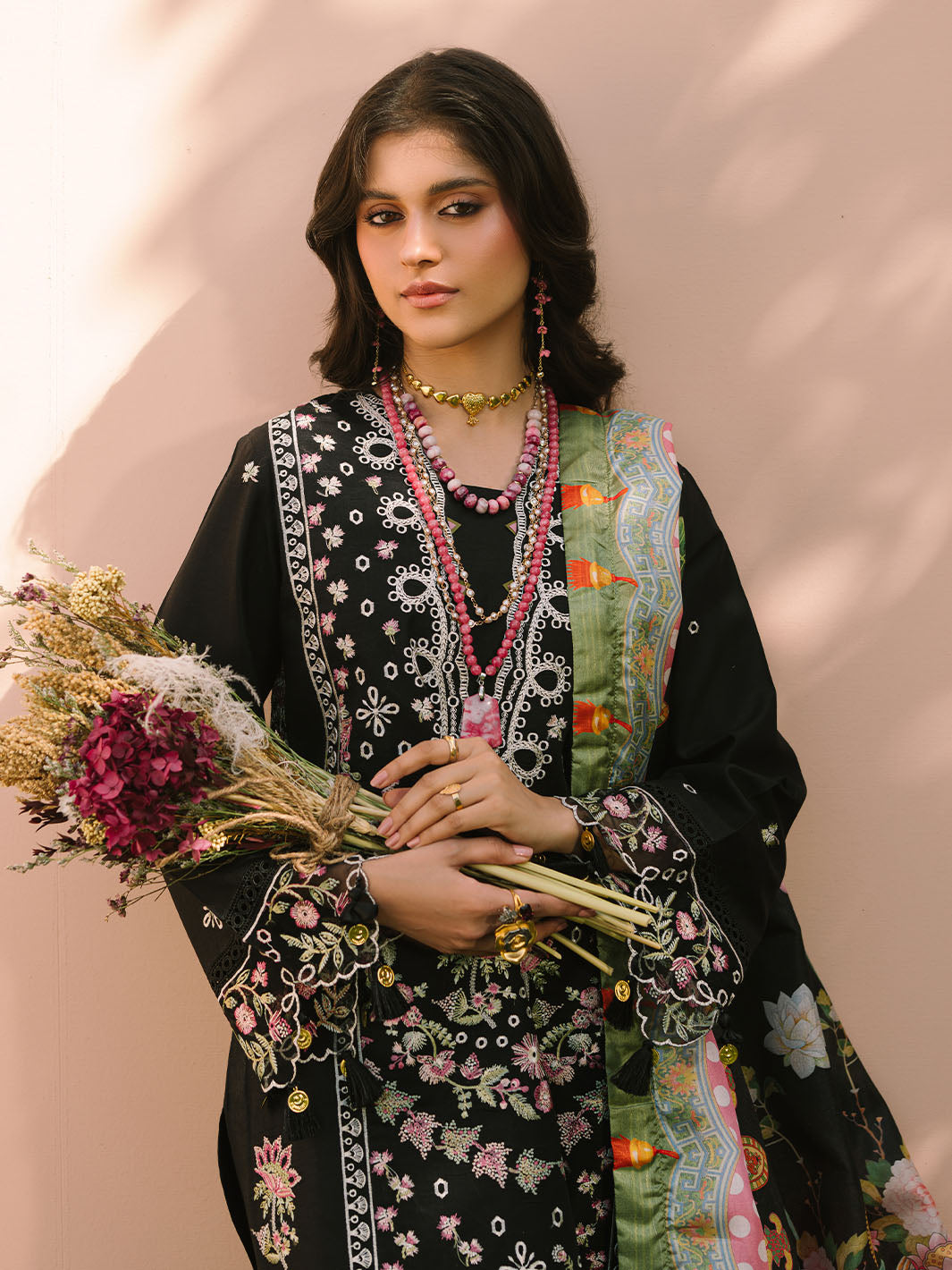 Mahnur | Dahlia Luxury Lawn 25 | Aurora by Mahnur - Designer Dress - Type: Ladies Clothes - Available at Libayah - 100% Original