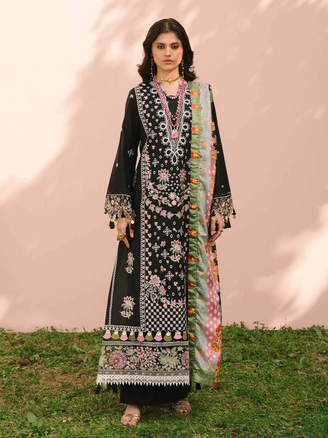 Mahnur | Dahlia Luxury Lawn 25 | Aurora by Mahnur - Designer Dress - Type: Ladies Clothes - Available at Libayah - 100% Original