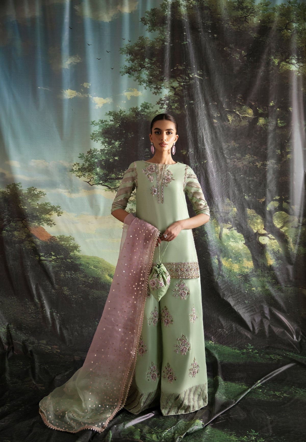 Ayesha and Usman | Bliss Luxury Pret | Lime Lily by Ayesha and Usman - Designer Dress - Type: Ladies Clothes - Available at Libayah - 100% Original