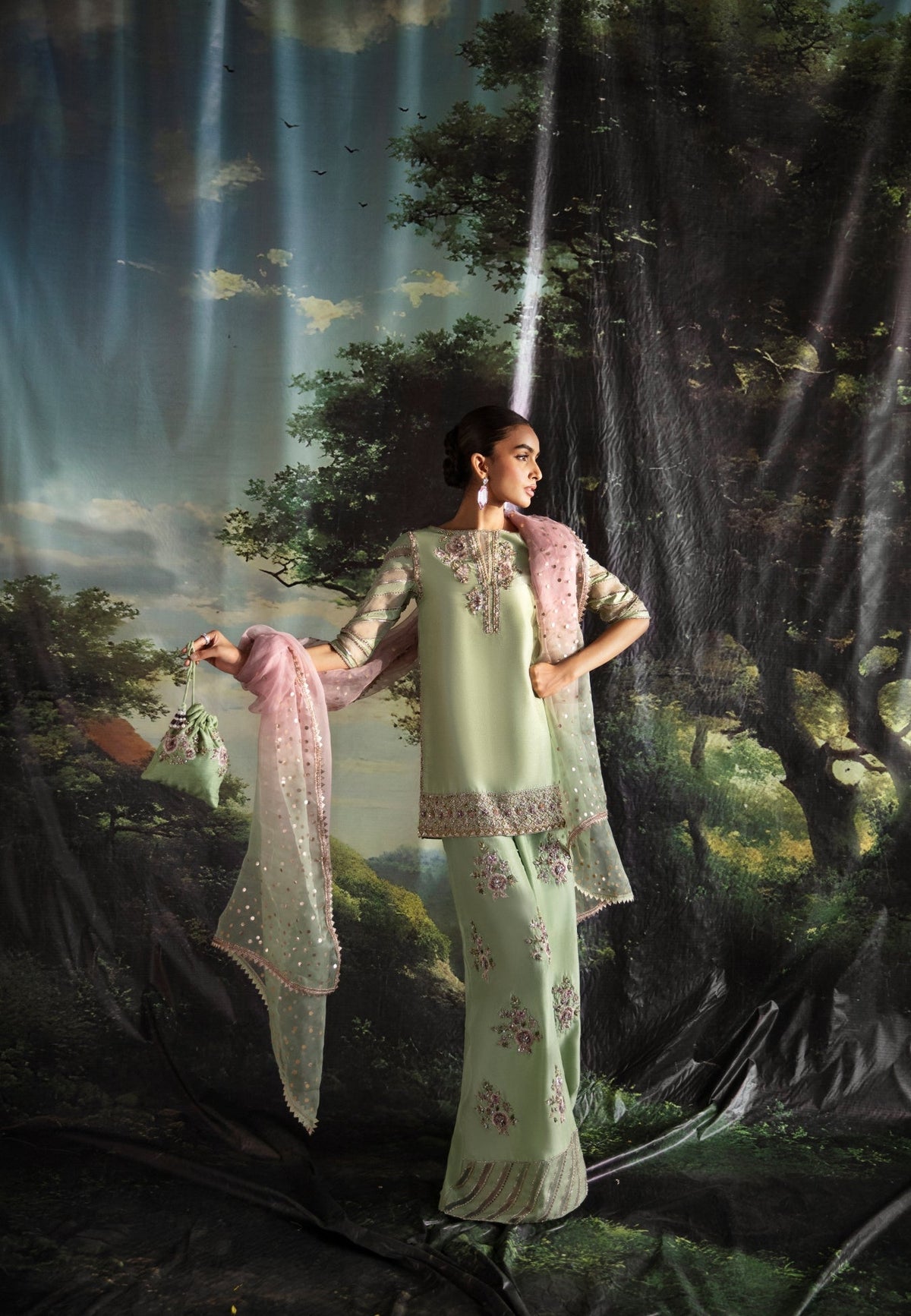 Ayesha and Usman | Bliss Luxury Pret | Lime Lily by Ayesha and Usman - Designer Dress - Type: Ladies Clothes - Available at Libayah - 100% Original