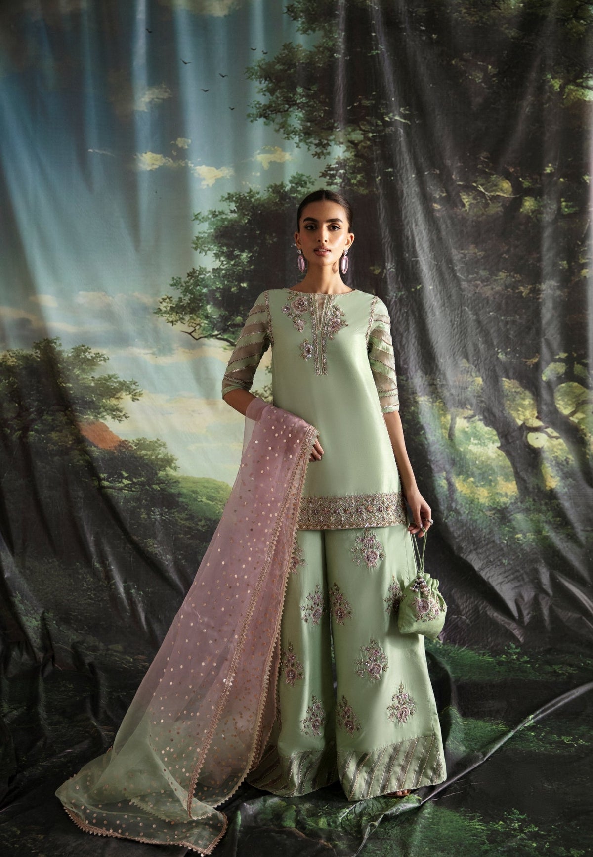 Ayesha and Usman | Bliss Luxury Pret | Lime Lily by Ayesha and Usman - Designer Dress - Type: Ladies Clothes - Available at Libayah - 100% Original