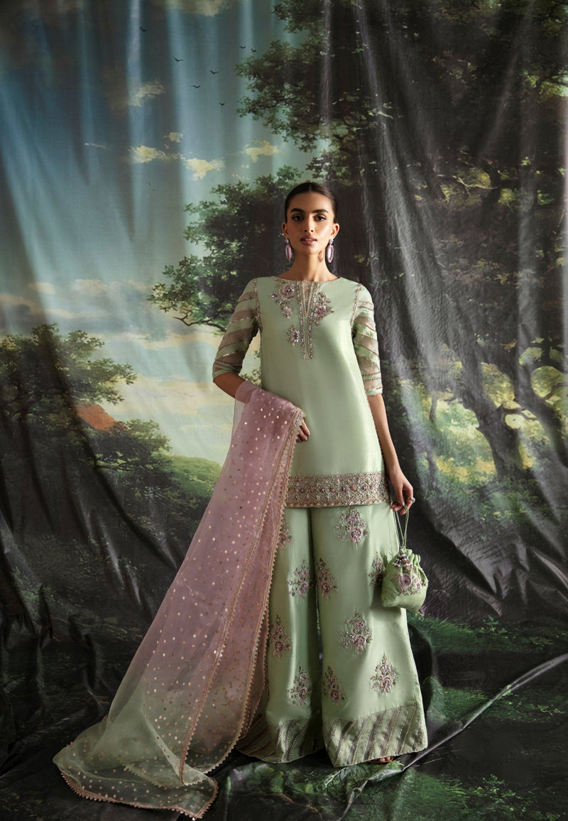 Ayesha and Usman | Bliss Luxury Pret | Lime Lily by Ayesha and Usman - Designer Dress - Type: Ladies Clothes - Available at Libayah - 100% Original