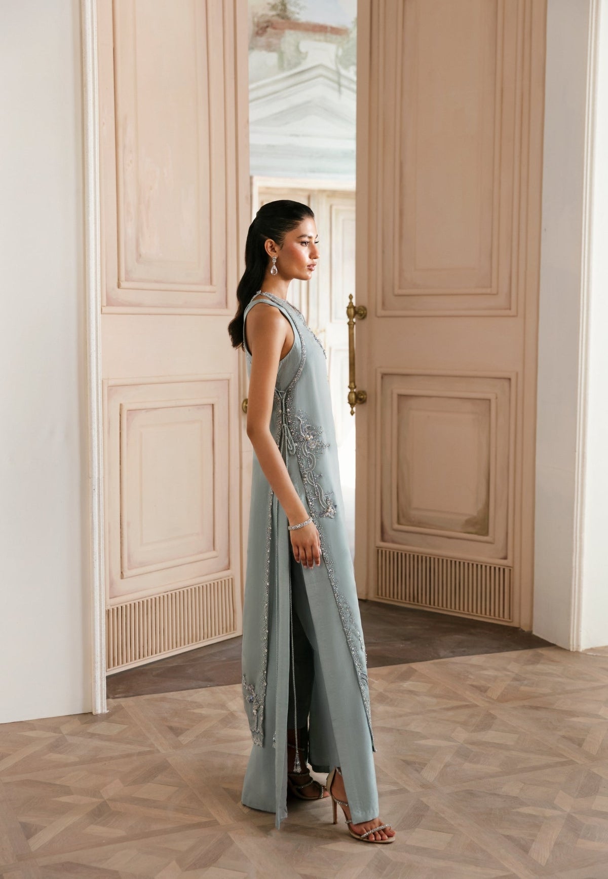 Ayesha and Usman | Bliss Luxury Pret | Moon stone by Ayesha and Usman - Designer Dress - Type: Ladies Clothes - Available at Libayah - 100% Original