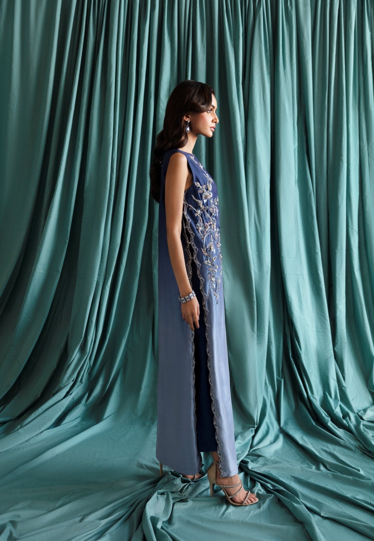 Ayesha and Usman | Bliss Luxury Pret | Ocean Ombre by Ayesha and Usman - Designer Dress - Type: Ladies Clothes - Available at Libayah - 100% Original