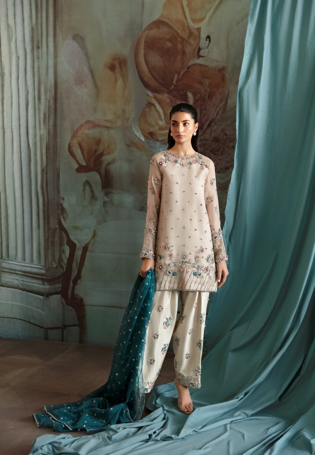 Ayesha and Usman | Bliss Luxury Pret | Polar Mist by Ayesha and Usman - Designer Dress - Type: Ladies Clothes - Available at Libayah - 100% Original